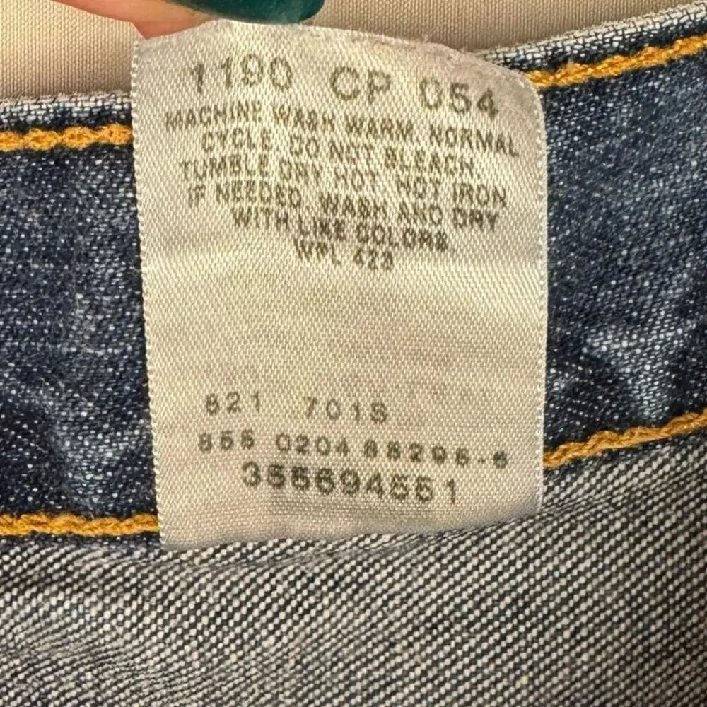 Levi's Blue Medium‎ Wash Cotton Denim 569 Loose Fit Y2K Jean Shorts Sz W34 L
